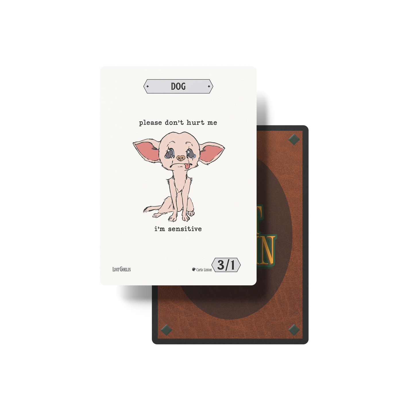 Dog 3/1 "I'm Sensitive" Token