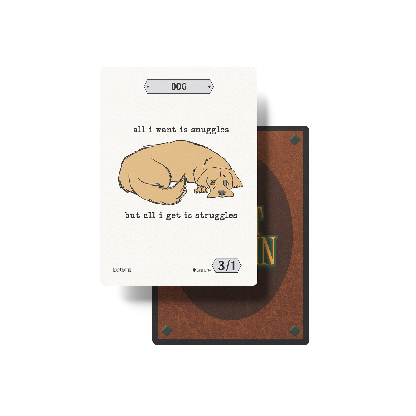 Dog 3/1 "Snuggles" Token