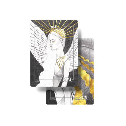 Angel/Demon Double Sided Foil Token