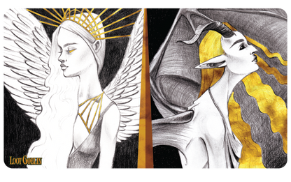 Angel and Demon - Stitched Edge Premium Mat