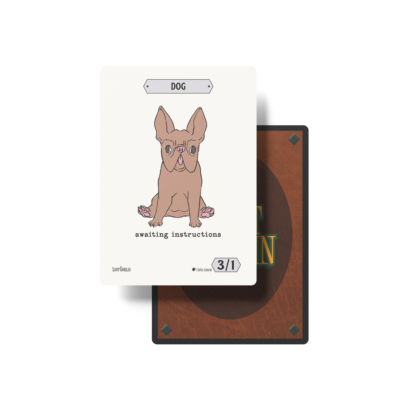 Dog 3/1 "Awaiting Instructions" Token