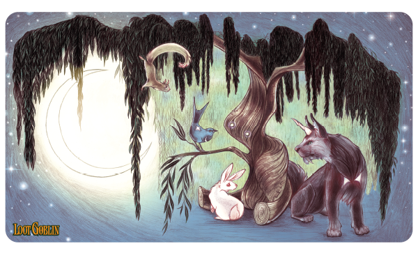 Forest Night - Stitched Edge Premium Mat